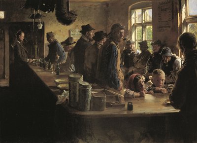 Beim Viktualienhändler, wenn es keinen Fischfang gibt von Peder Severin Krøyer